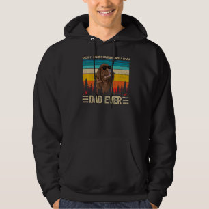 Mens Vintag Best Neufundland Hund Vater je Faa Hoodie