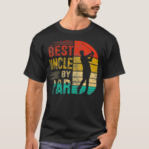Mens Vintag Best Onkel by Par Lover Golfgeschenke  T-Shirt
