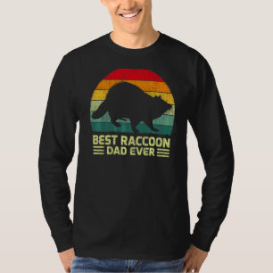 Mens Vintag Best Raccoon Vater je Vatertag T-Shirt