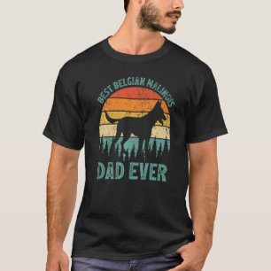 Mens Vintag Beste belgische Malinois Vater je Fath T-Shirt