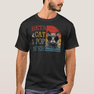 Mens Vintag Beste Katze G Pop je Katze G Pop T-Shirt
