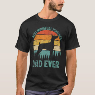 Mens Vintag Beste Miniatur Pinscher Vater Ever Fet T-Shirt