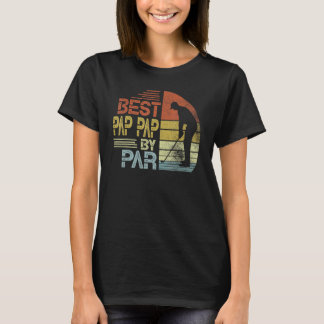 Mens Vintag beste Pap Pap Pay by Par Vatertag Gol T-Shirt