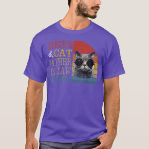 Mens Vintag bester Katze Vater im Jura je lustig C T-Shirt