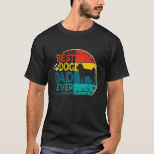Mens Vintag bester Shiba Inu Hund Vater je Vater T-Shirt