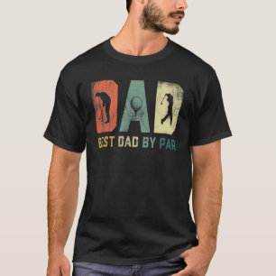 Mens Vintag bester Vater Par Golf für Herren Väter T-Shirt