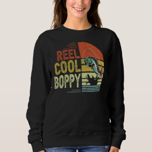Mens Vintag Boppy Reel Cool Boppy Fisherman Fathe Sweatshirt