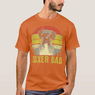 Mens Vintag Boxer Vater Retro Boxer Dog Vater Vate T-Shirt