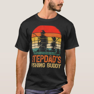 Mens Vintag Boys Stepdads Buddy Fishing T-Shirt
