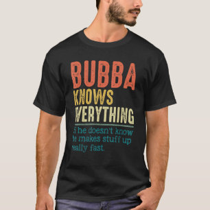 Mens Vintag Bubba weiß alles für Väter T-Shirt