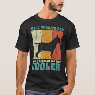 Mens Vintag Bull Terrier Vater wie ein regelmäßige T-Shirt