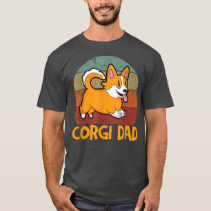 Mens Vintag Corgi Vater Funny Welsh Corgi Papa868 T-Shirt