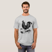 Mens Vintag Country Rooster T - Shirt (Vorne ganz)