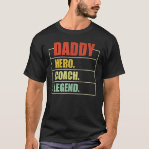 Mens Vintag Daddy Hero Coach Legend Daddy Father' T-Shirt