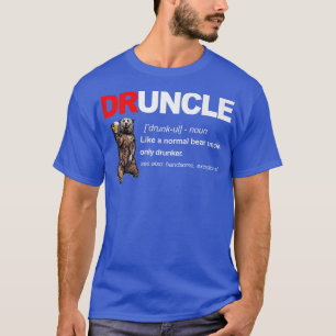Mens Vintag Druncle Bear Funkle Beer Funny T-Shirt