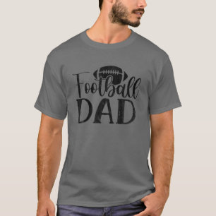 Mens Vintag Football Vater Vatertag Stolz Vater T-Shirt