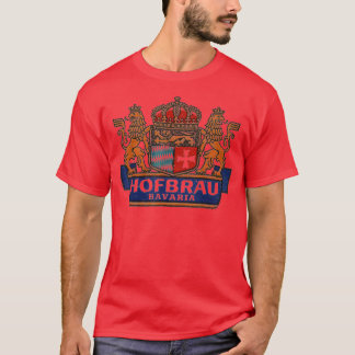 Mens Vintag Hofbrau Bayern Brewing Germany Beer T-Shirt
