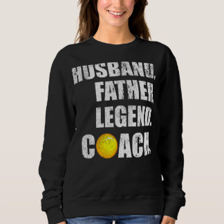 Mens Vintag Husband Pater Legend Lacrosse Coach Sweatshirt