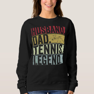 Mens Vintag Husband Vater Tennis Legend für Fauna Sweatshirt