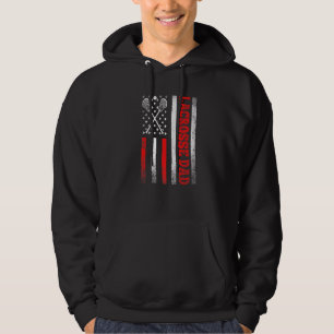 Mens Vintag Lacrosse Vater American Flag Sport Fla Hoodie