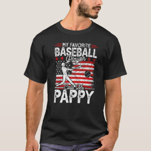 Mens Vintag mein Lieblings-Baseball-Spieler ruft m T-Shirt
