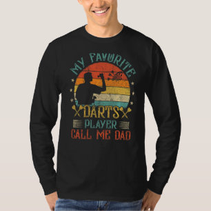 Mens Vintag mein Lieblings-Darts-Player nennen mic T-Shirt