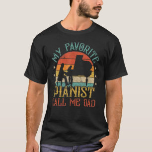 Mens Vintag meine Lieblings-Pianisten-Buddies nenn T-Shirt