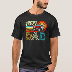 Mens Vintag Monster Truck Monster Vater Faden T-Shirt