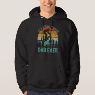 Mens Vintag Mountain Biking Vater Ever Vatertag Da Hoodie