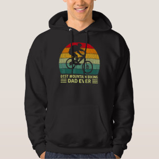 Mens Vintag Mountain Biking Vater Ever Vatertag Da Hoodie