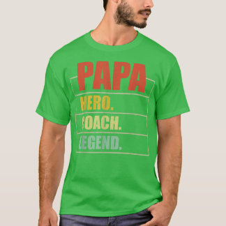 Mens Vintag Papa Hero Coach Legend Papa Vaterina T-Shirt