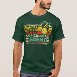 Mens Vintag Pickleball Großvater Der Mensch Der My T-Shirt