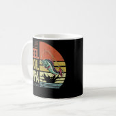 Mens Vintag Poppa Reel Cool Poppa Fisherman Kaffeetasse (Vorderseite Links)