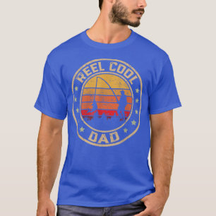 Mens Vintag Reel Cooler Vater Fischen Funny Fath T-Shirt