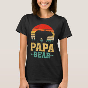 Mens Vintag Retro Bear Animal Papa Bärenvater' T-Shirt