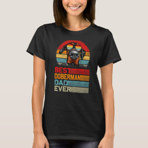 Mens Vintag Retro Best Doberman Vater Ever Fathers T-Shirt