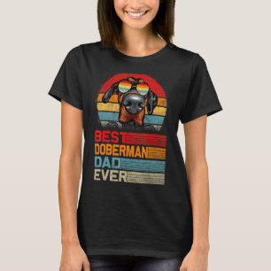 Mens Vintag Retro Best Doberman Vater Ever Fathers T-Shirt