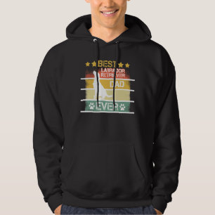 Mens Vintag Retro Best Labrador Retriever Vater Ev Hoodie