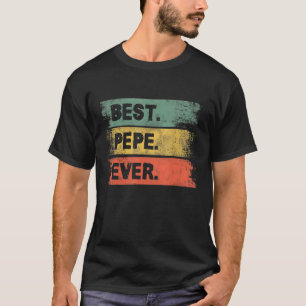 Mens Vintag Retro Best Pepe je Men Vaterschaft Da T-Shirt