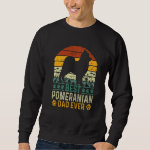 Mens Vintag Retro Bester Spitz Vater je Vater Sweatshirt