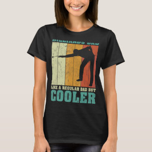 Mens Vintag Retro Billiards Vater wie ein regelmäß T-Shirt