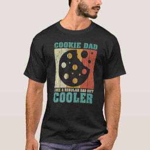 Mens Vintag Retro Cookie Vater wie ein regulärer V T-Shirt