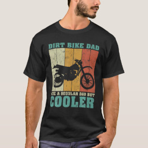 Mens Vintag Retro Dirt Bike Vater wie ein regelmäß T-Shirt