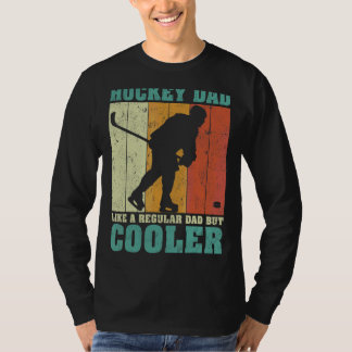 Mens Vintag Retro Hockey Vater wie ein regelmäßige T-Shirt