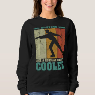 Mens Vintag Retro Ice Skaten-Vater wie ein normale Sweatshirt