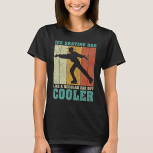 Mens Vintag Retro Ice Skaten-Vater wie ein normale T-Shirt