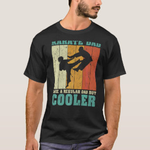 Mens Vintag Retro Karate Vater wie ein regelmäßige T-Shirt