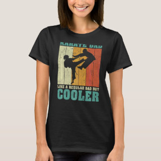 Mens Vintag Retro Karate Vater wie ein regelmäßige T-Shirt