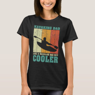 Mens Vintag Retro Kayaking Vater wie ein regelmäßi T-Shirt