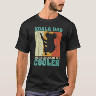 Mens Vintag Retro Koala Vater wie ein regelmäßiger T-Shirt